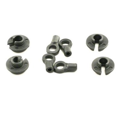 [TEAM LOSI] Team Losi Shock Ends & Cups (4) Comp RockCrawler,XXX-SCT,XXX-SCB