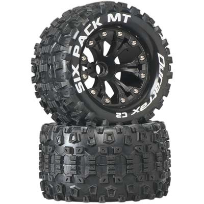 [DURATRAX] Duratrax Six Pack MT 2.8 2WD Mounted Front C2 Black (2)
