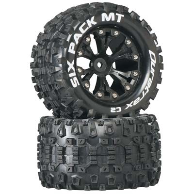 [DURATRAX] Duratrax Six Pack MT 2.8 2WD Mounted Rear C2 Black (2)