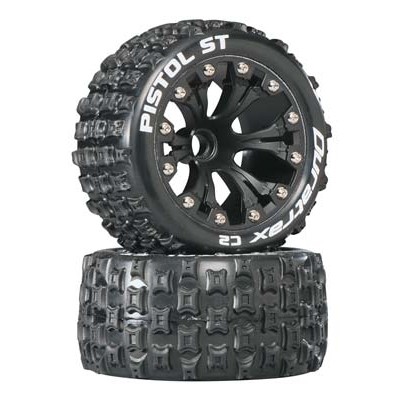 [DURATRAX] Duratrax Pistol ST 2.8 2WD Mounted Front C2 Black (2)