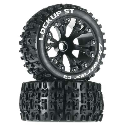 [DURATRAX] Duratrax Lockup ST 2.8 2WD Mounted Front Black (2)