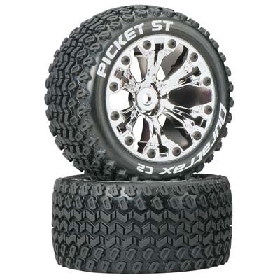 [DURATRAX] Duratrax Picket ST 2.8 2WD Mounted Rear C2 Chrome (2)