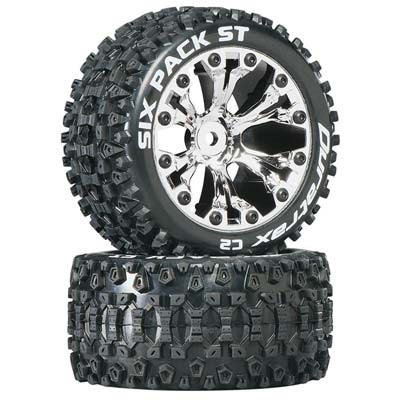 [DURATRAX] Duratrax Six Pack ST 2.8 2WD Mounted Rear C2 Chrome (2)