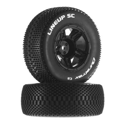 [DURATRAX] Duratrax 1/10 Lineup SC Tire C2 Mounted Front Slash (2) (Traxxas Slash 2WD ��Ÿ�̾�� �������)