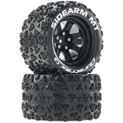 [DURATRAX] Duratrax Sidearm MT 2.8 Mounted Black 14mm Hex (2)