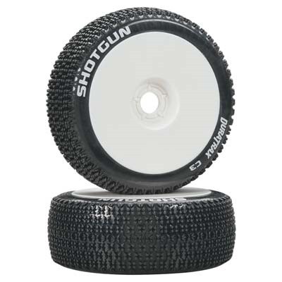 [DURATRAX] Duratrax 1/8 Shotgun Buggy Tire C3 Mounted White (2)
