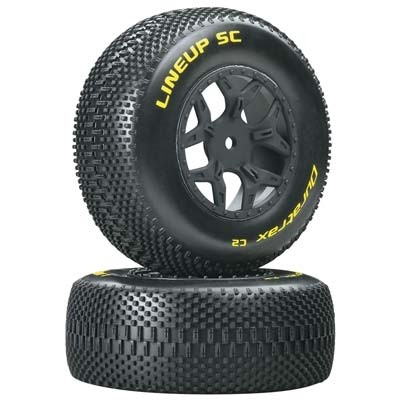 [DURATRAX] Duratrax 1/10 Lineup SC Tire C2 Mounted SCTE 4x4 (2)