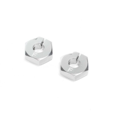 [TEAM LOSI] Clamping Front Wheel Hexes, Aluminum: 22S