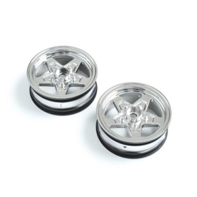[TEAM LOSI] Front Wheel, Chrome (2): 22S Drag
