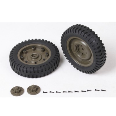 [ROC HOBBY] 1:6 1941 MB SCALER FRONT WHEELS ASSEMBLY (1 Pair)