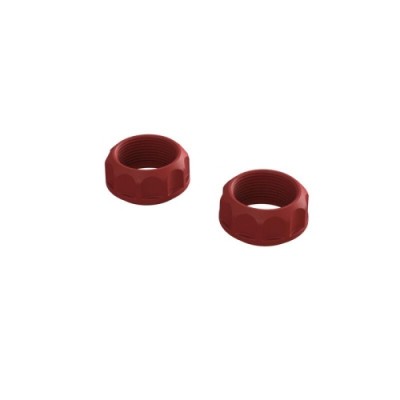 [ARRMA] ARA330690 Threaded Shock Collar Red (2)