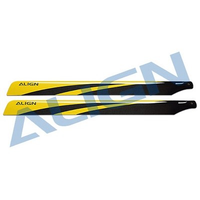 [ALIGN] 650 Carbon Fiber Blades - Yellow