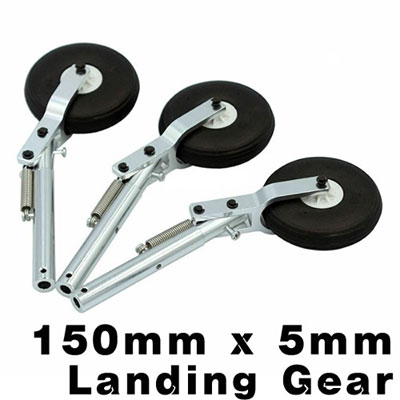 150mm Alu Shock Landing Gear 5mm - �������