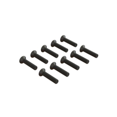 [ARRMA] ARA722314 Flat Head Hex Machine Screw, M3x14mm (10)
