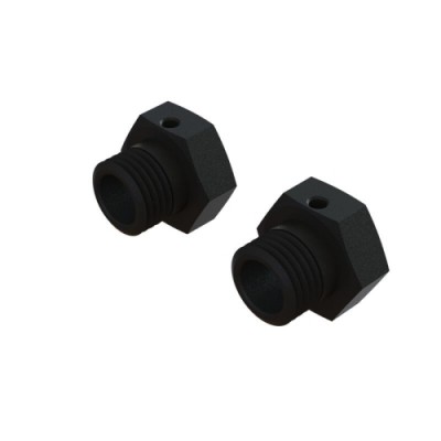[ARRMA] ARA311117 Aluminum Wheel Hex 17mm, 16.5mm Thick, Black (2)