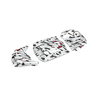 [ARRMA] ARA411022 Exterior Body Panels Painted, White Camo: FIRETEAM