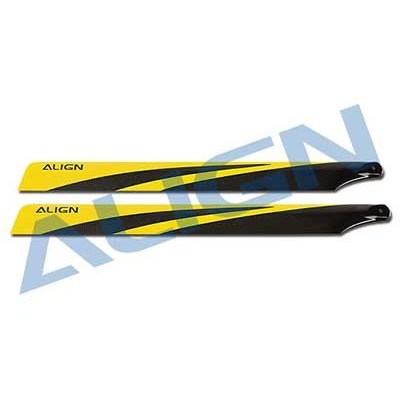 [ALIGN] T-Rex600 3G Carbon Fiber Blades(Yellow)