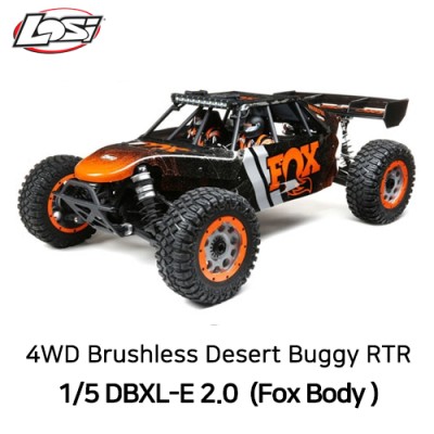 [TEAM LOSI] LOSI 1:5 DBXL-E 2.0 4WD Brushless Desert Buggy RTR with Smart, Fox Body