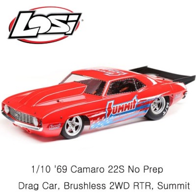 [TEAM LOSI] 1/10 69 Camaro 22S No Prep Drag Car, Brushless 2WD RTR, Summit - ���͸�, ������ �ʿ�
