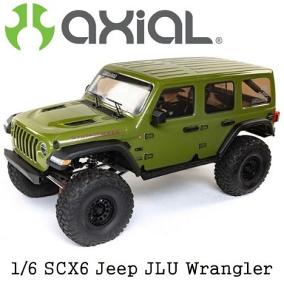 [Axial] [����� �ʴ��� ��Ŭ����] 1/6 SCX6 Jeep JLU Wrangler 4WD Rock Crawler RTR: Green