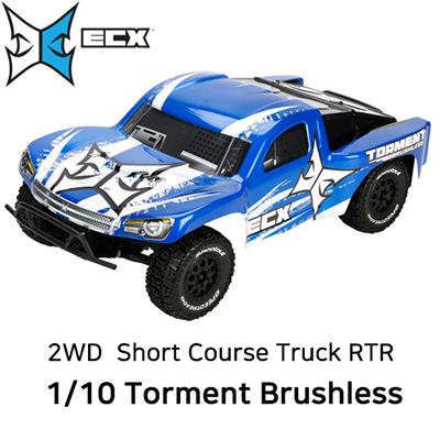 [ECX RC] ���Ʈ Torment 1/10 Brushless RTR 2WD Short Course Truck w/DX2E 2.4GHz Radio (Blue/White)