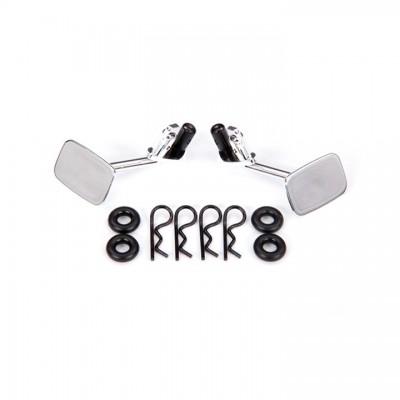 [Traxxas] AX9121 Mirrors, side, chrome (left & right)/ o-rings (4)/ body clips (4) (fits 9112 body)