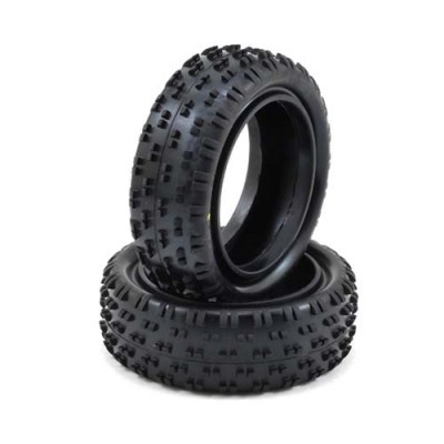 [SCHUMACHER] Schumacher Wide Stagger Rib 2.2 1/10 4WD Buggy Front Tire (2) (Yellow) SCHU6810