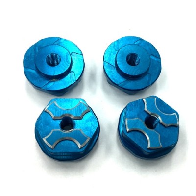 New SAVAGE�� FLANGED LOCK NUT (Blue / 4pcs) 17MM �� ��Ʈ