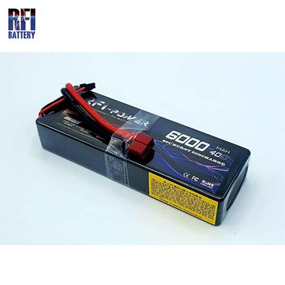 [RFI BATTERY] 7.4V 6000mah 40C ��Ƭ������ ���͸� �ϵ����̽� - ����