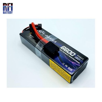 [RFI BATTERY] 7.4V 6600mah 120C ��Ƭ������ ���͸� �ϵ����̽� - Ʈ���罺