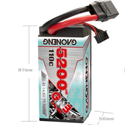 [GNB] 14.8V 5200mAh 110C ��Ƭ������ ���͸� (�ϵ����̽�) - XT90 ��