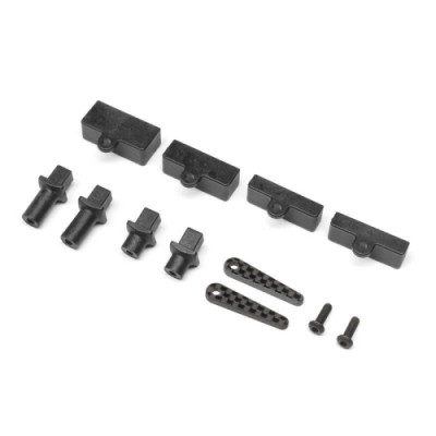 [TLR Racing] Carbon Tab Battery Mount Set: 22X-4
