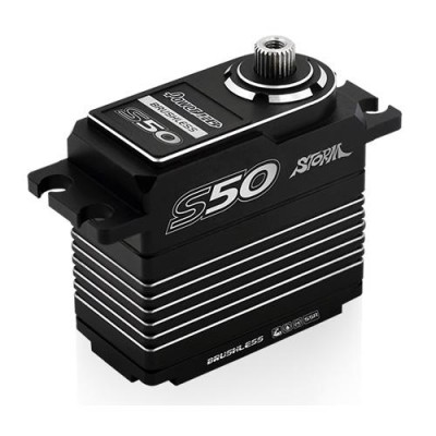[POWER HD] S50 Metal Case HV, Brushless Servos 50Kg / 0.1sec (Titanium Gear)
