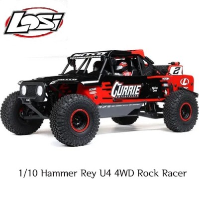 [TEAM LOSI] [�ظӷ���] 1/10 Hammer Rey U4 4WD Rock Racer Brushless RTR with Smart and AVC, Red