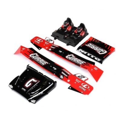 [TEAM LOSI] Body/Driver Set, Red, Silkscreened: Hammer Rey