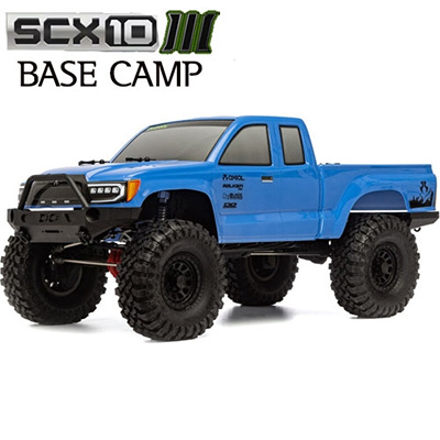 [Axial] 1/10 SCX10 III Base Camp 4WD Rock Crawler Brushed RTR, Blue