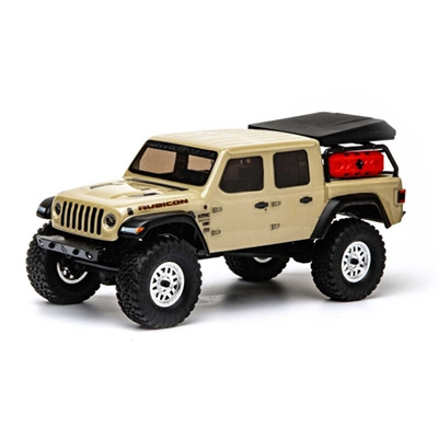 [Axial] 1/24 SCX24 Jeep JT Gladiator 4WD Rock Crawler Brushed RTR, Beige