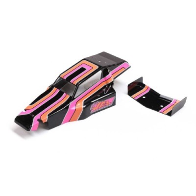 [TEAM LOSI] Body & Wing, Black: Mini JRX2