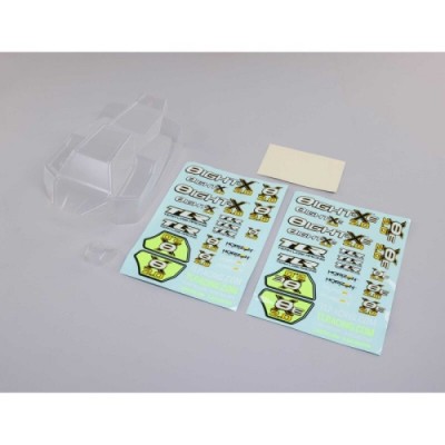 [TLR Racing] Body Set with Decals, Clear: 8X, 8XE 2.0
