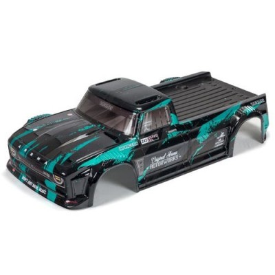 [ARRMA] ARA414008 1/8 Finished Body, Black/Teal: INFRACTION