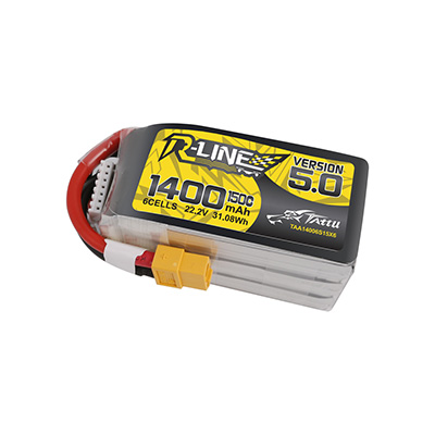 Ÿ�� �˶���5.0 6�� 22.2V 1400mAh 150C ��Ƭ������ ���͸� - XT60