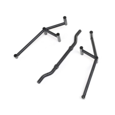 [TEAM LOSI] Rear Cage Body Support, Black: LMT Mega