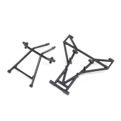 [TEAM LOSI] Front & Upper Cage Bars, Black: LMT Mega