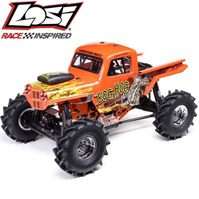 [LOSI] 1/8 LMT 4WD Solid Axle Mega Truck Brushless RTR, Bog Hog - ������, ���͸� �ʿ�