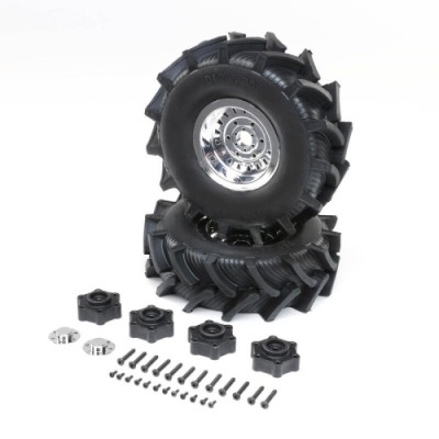[TEAM LOSI] D&D Paddy Tire w/Foam, Premount (2): LMT Mega