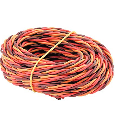 [Amass] ���� ���弱 1M (����/����/��Ȳ) - Twisted, R/B/O (22AWG/0.08*60 x ���� 1M)