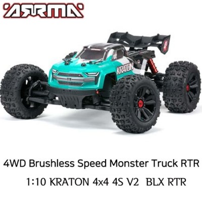 [ARRMA] 1:10 ũ���� 4X4 4S V2 �귯������ ����Ʈ�� RTR ƿ/���� - ���͸�, ������ �ʿ�