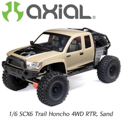 [Axial] [����� �ʴ��� ��Ŭ����] 1/6 SCX6 Trail Honcho 4WD RTR, Sand - ���͸�, ������ �ʿ�