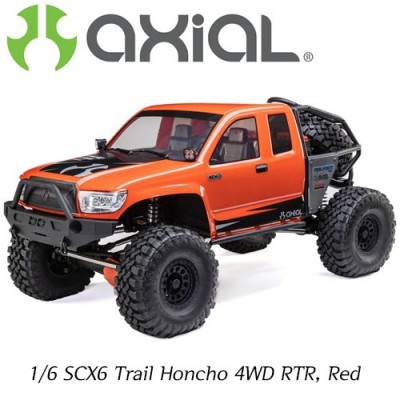 [Axial] [����� �ʴ��� ��Ŭ����] 1/6 SCX6 Trail Honcho 4WD RTR, Red - ���͸�, ������ �ʿ�
