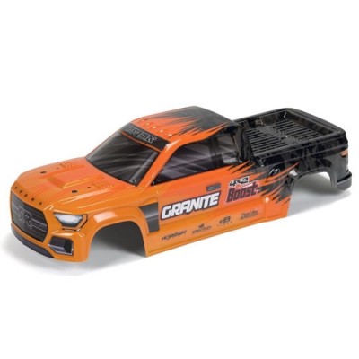 [ARRMA] ARA402343 1/10 GRANITE 4X2 Painted Decaled Trimmed Body Orange/Black